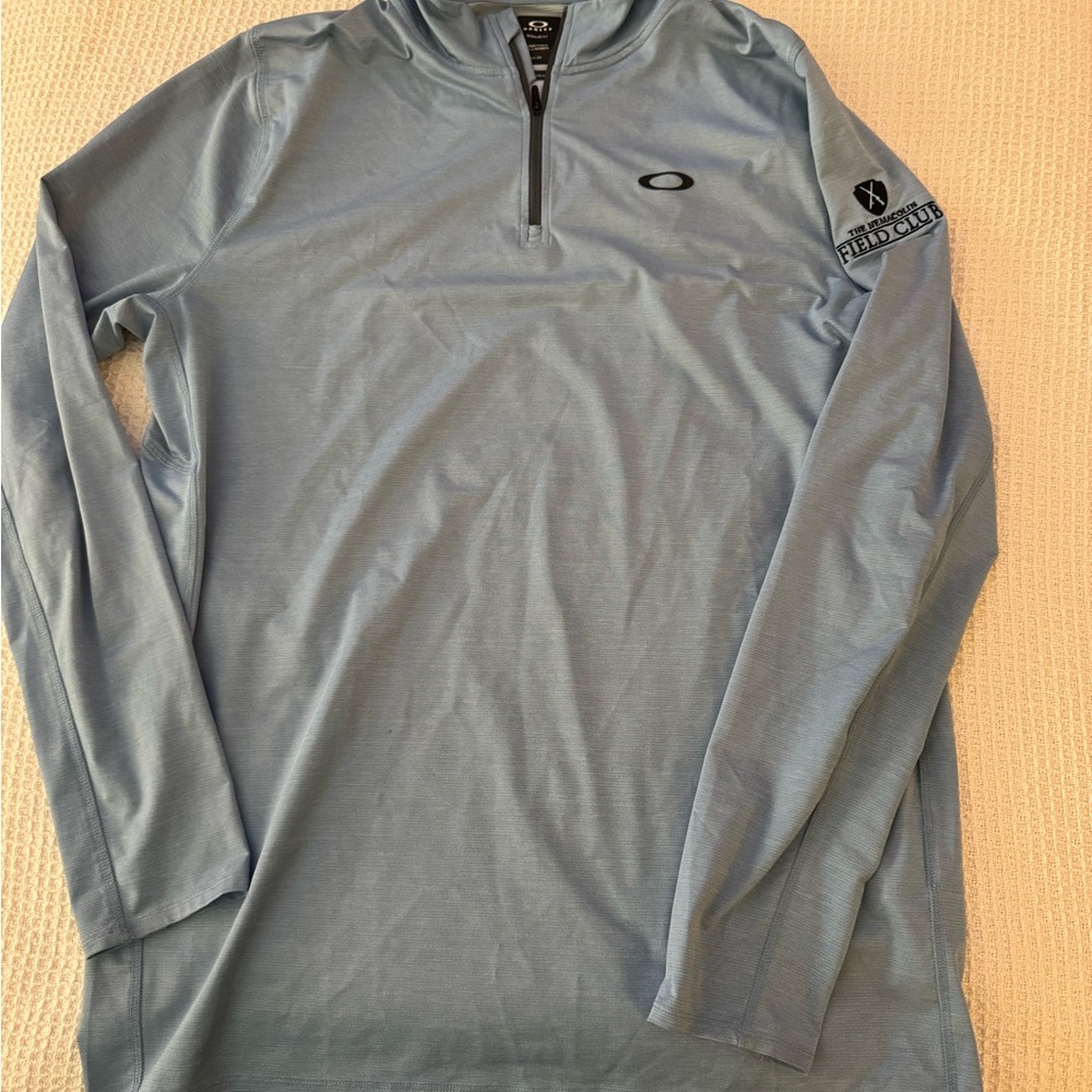 Oakley Nemacolin Field Club Men's Blue Quarter-Zip Jacket
